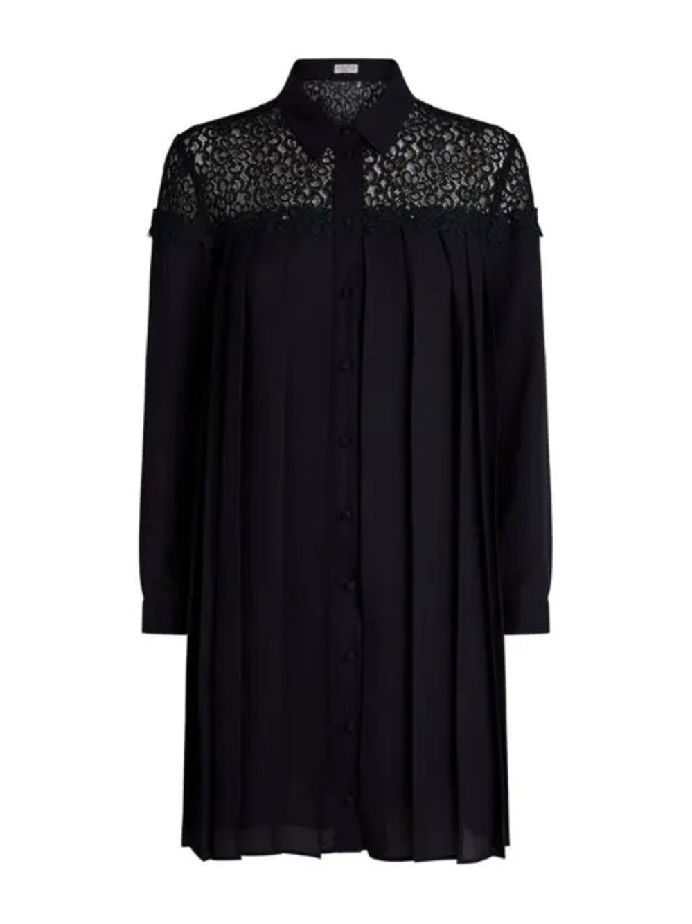 CLAUDIE PIERLOT ‘Black Shirt Pleated Dress’